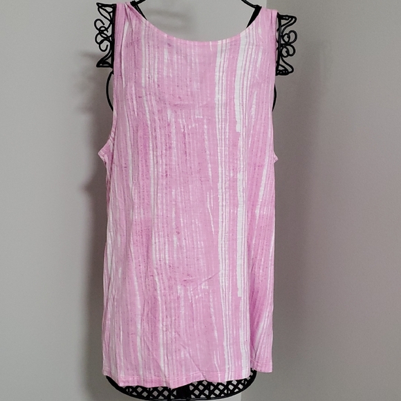 Banana Republic Pink and White Striped Tank Top - Picture 4 of 7